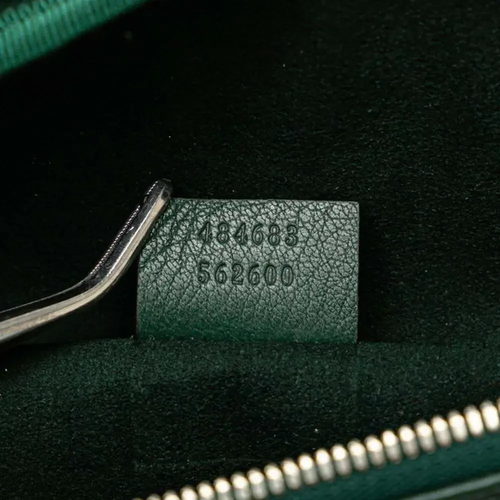 GUCCI Green Leather Hobo Bag